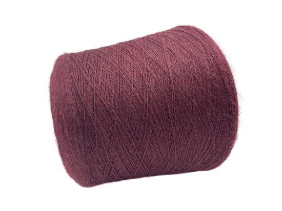 Бордовая пряжа на бобинах Puro Stock Yarn меринос (100%) 2657 - фото 7049