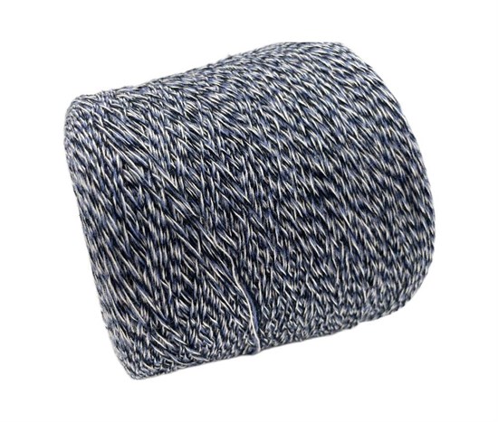 Бобинная пряжа Twist Coarsehair Loro Piana кашемир (100%) синий меланж 305839 - фото 7595