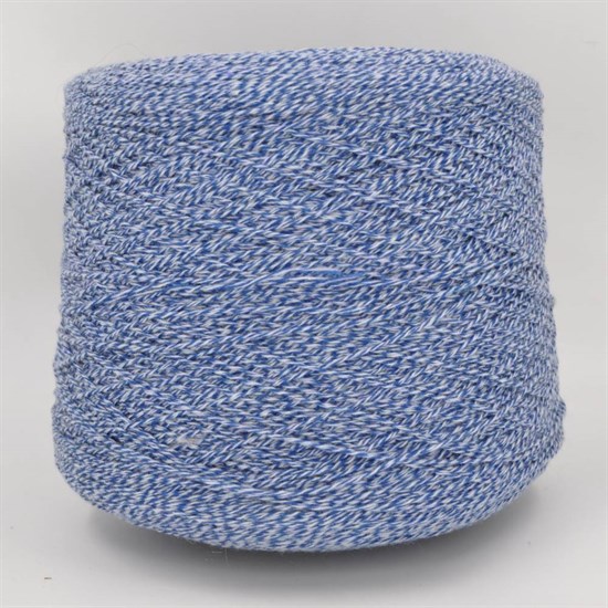 Бобинная пряжа COD.1071/E.I Stock Yarn Italy кашемир (50%) шелк (20%) хлопок (30%) синий меланж 2727 - фото 7945