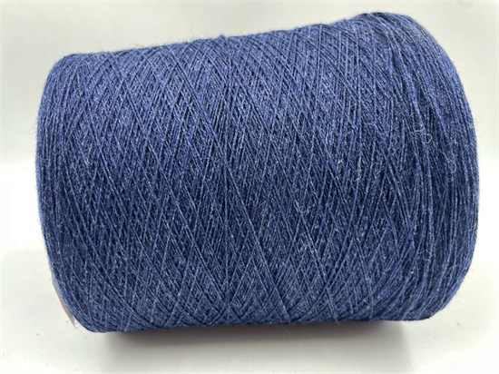 Синяя бобинная пряжа Lana Cashmere Loro Piana меринос (90%) кашемир (10%) 35225 - фото 9102