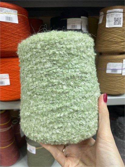 Бобинная пряжа Pinori Filati Vello бэби альпака (85%) па (15%) фисташка F1563501