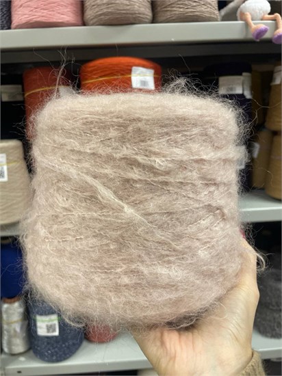 Бобинная пряжа Alce мохер (76%) меринос (12%) па (12%) пудра 3147