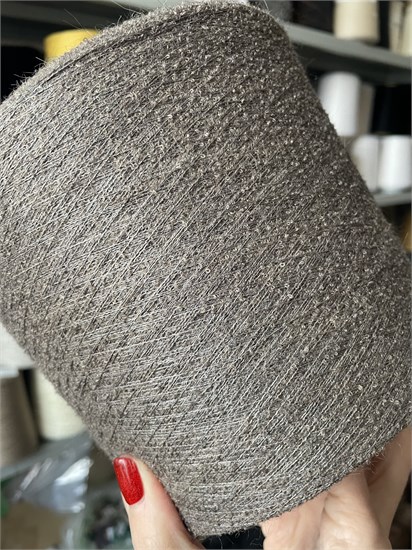 Poli Peli BABY SU 20 63% Альпака BABY SURI, 37% Шелк 2000м/100гр cеро-коричневый BOT_4589