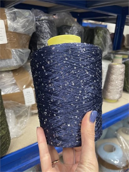 PAILLETTES 100% Полиэстер 650 синий BOT_4652