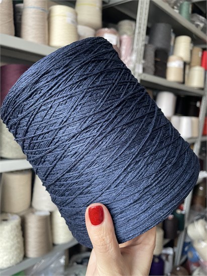 Tussah  100% шелк тусса 400-420 Синий нави BOT_4563