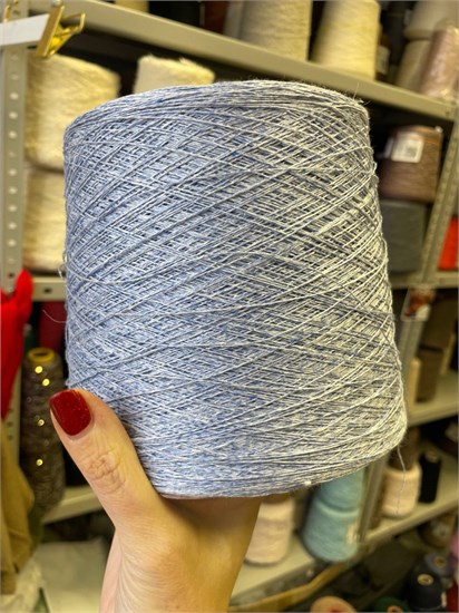 Lino premium 650 100% лен 650м/100г голубой меланж 3379