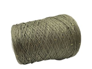 Briliant 95%хлопок 5%PL 450м/100 хаки+пайетки