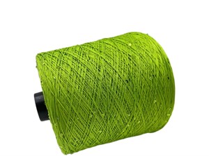 Briliant 95%хлопок 5%PL 450м/100 зеленый+пайетки