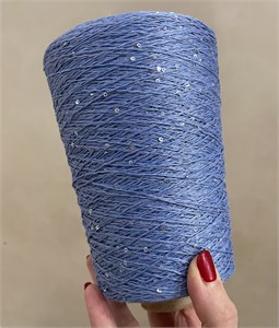 {{photo.Alt || photo.Description || 'Lino Paillettes плюс пайетки талая вода 85% лен 15% па 450м/100г голубой'}}